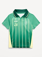 Image number 1 showing, Oversized Collared Graphic Performance Top for Toddler Boys