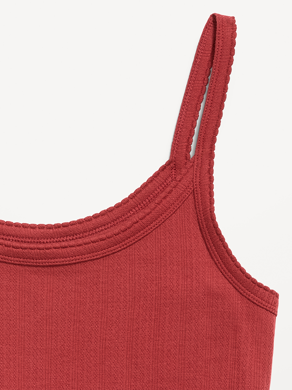 Camisole en tricot pointelle