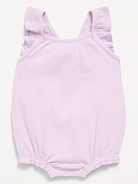 Image number 2 showing, Sleeveless Ruffle-Trim Romper for Baby
