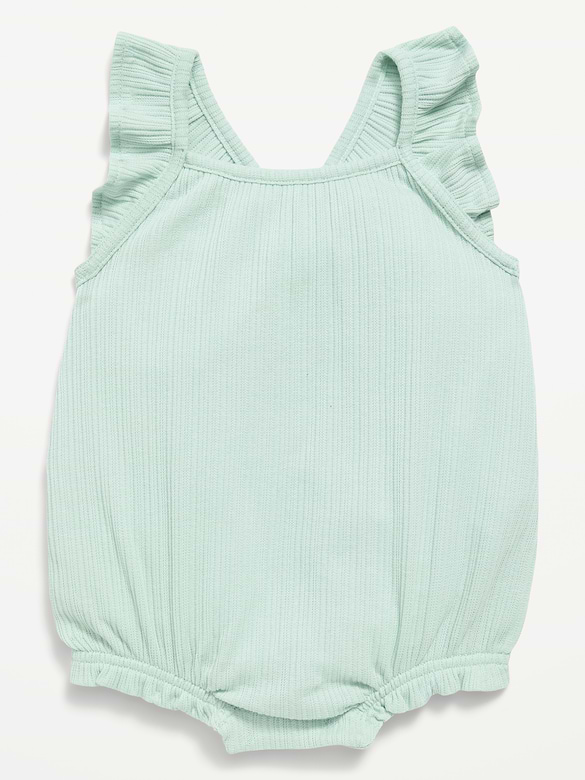 Sleeveless Ruffle-Trim Romper for Baby