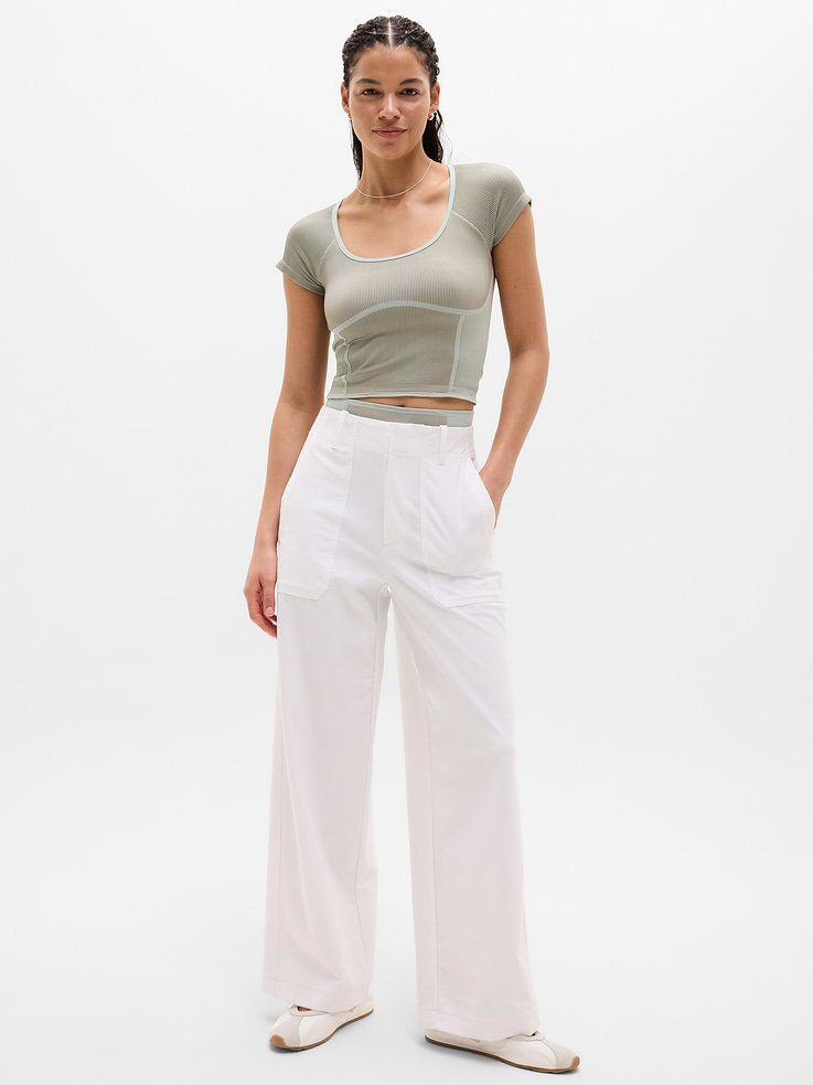 Image number 2 showing, Recharge Seamless Open Back Tee