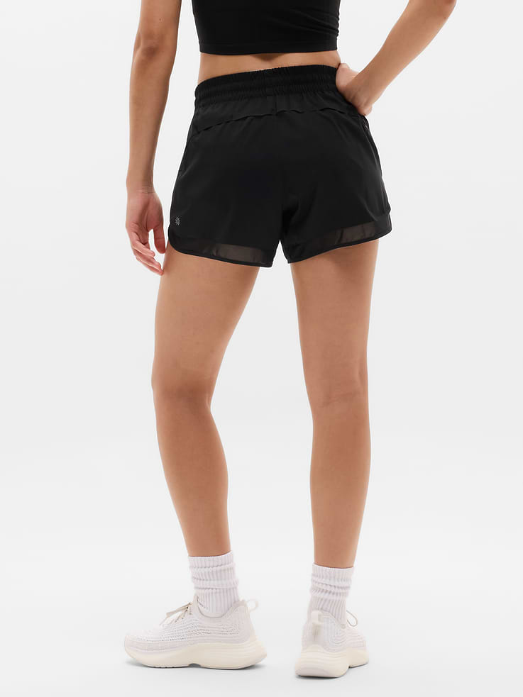 Image number 3 showing, Mesh Racer Run Mid Rise 4" Short