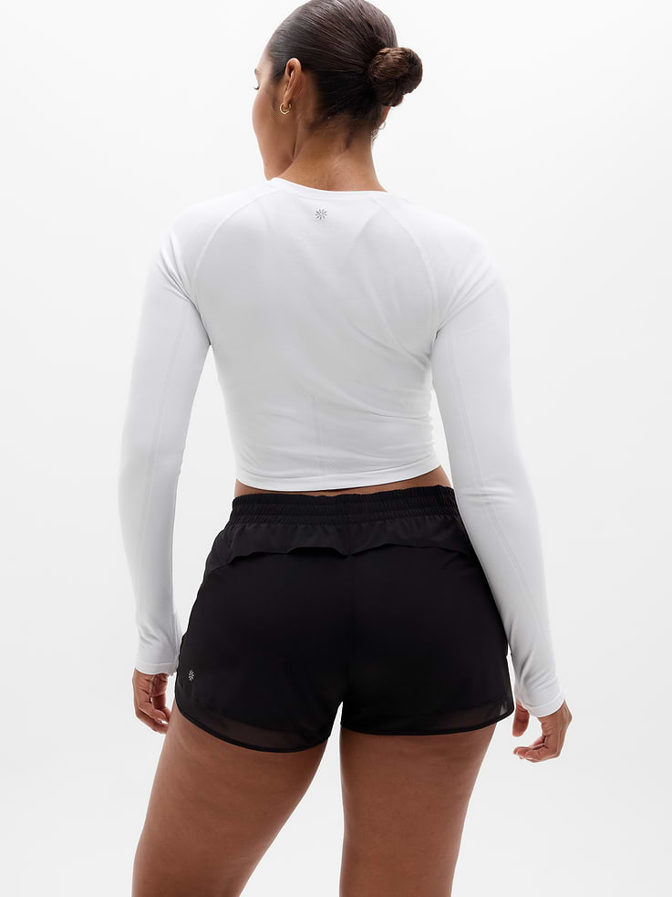 Image number 8 showing, Mesh Racer Run Mid Rise 4" Short