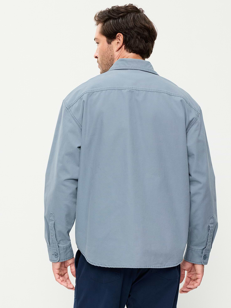 Image number 2 showing, Oversized Canvas Workwear Shirt