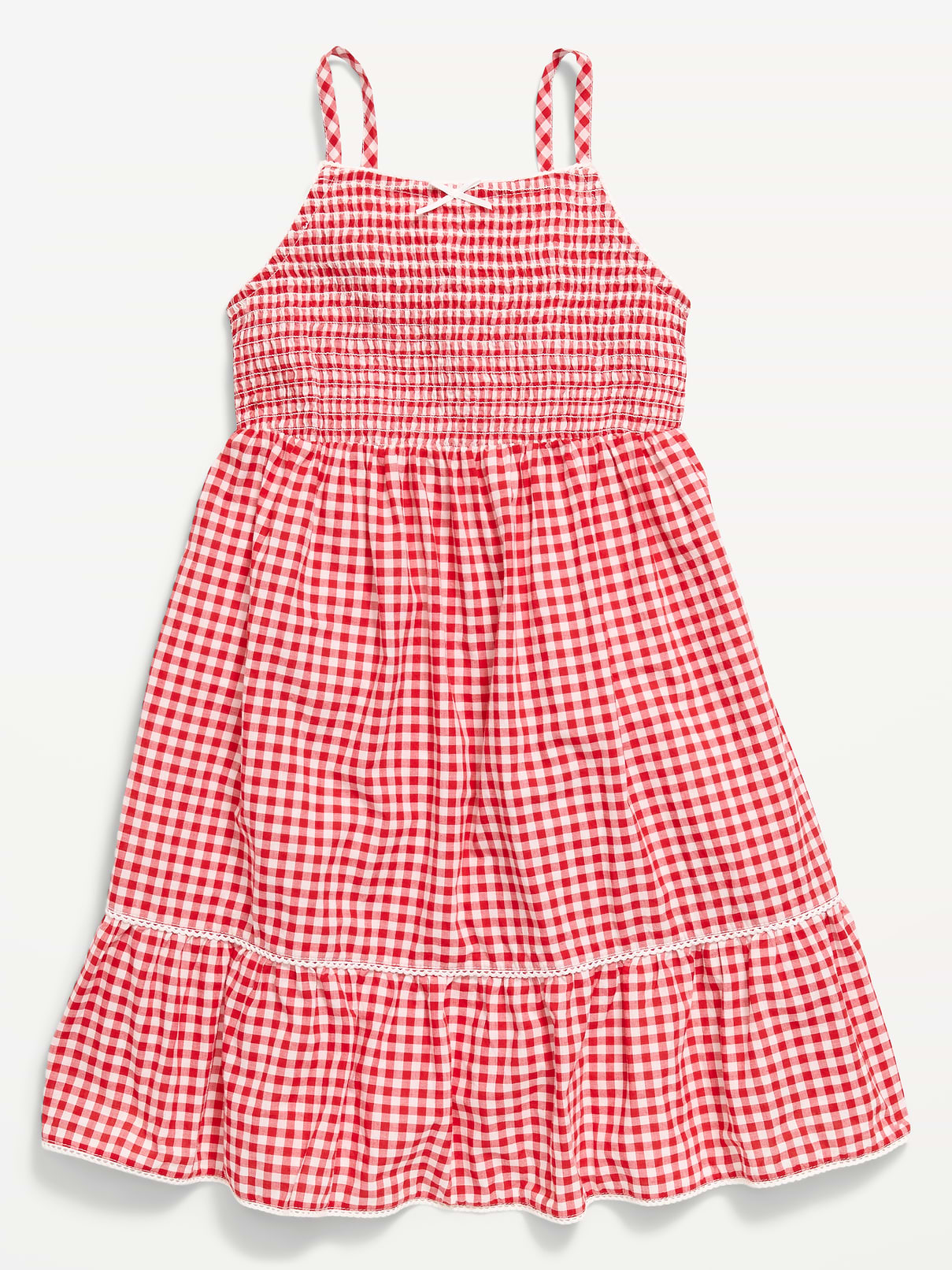 Image number 3 showing, Sleeveless Smocked Fit and Flare Dress for Girls