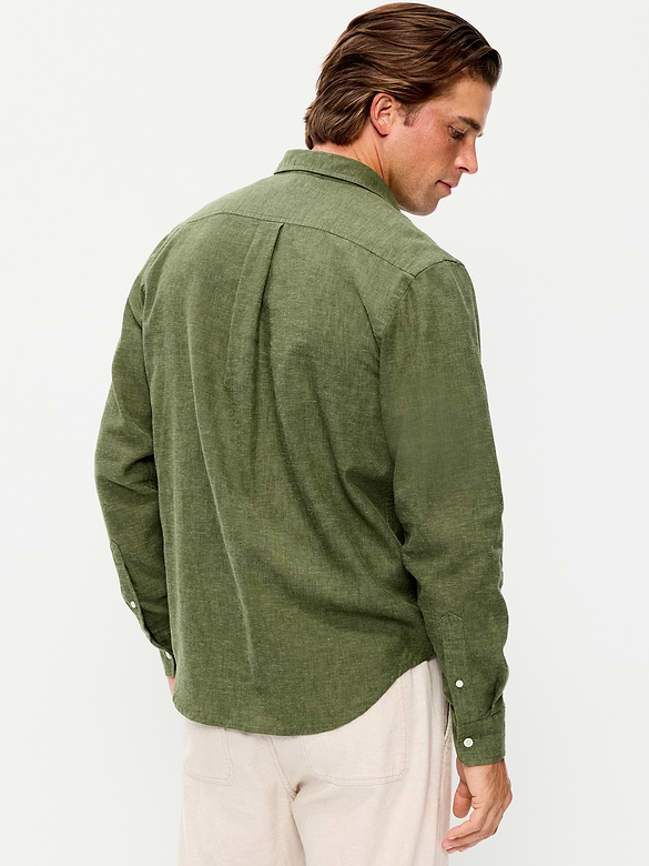 Classic Fit Linen-Blend Shirt