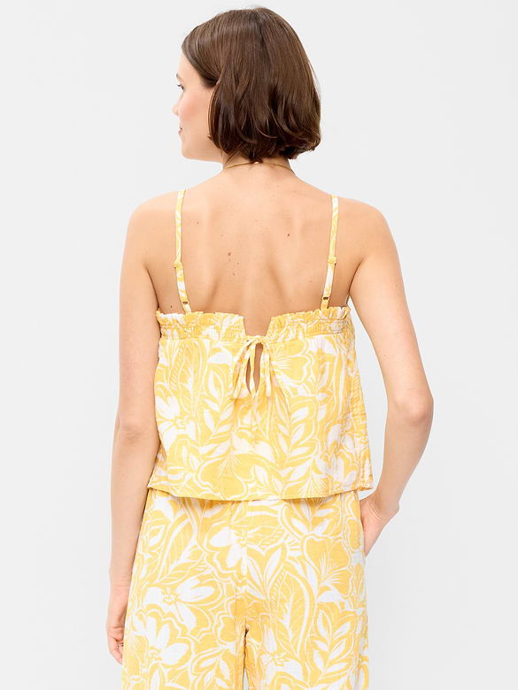 Crinkle Gauze Tank Top