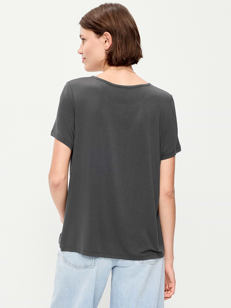 Image number 2 showing, Luxe Crew-Neck T-Shirt