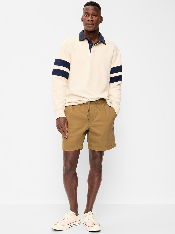 Image number 1 showing, Twill Jogger Shorts -- 7-inch inseam