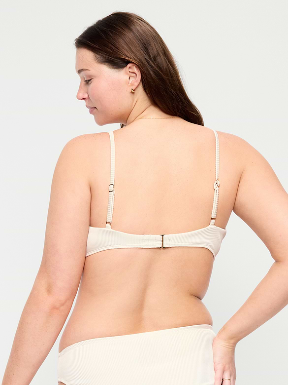 Ribbed Bra Bikini Swim Top