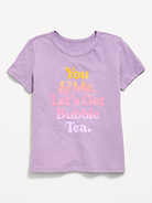 Image number 1 showing, Short-Sleeve Graphic T-Shirt for Girls