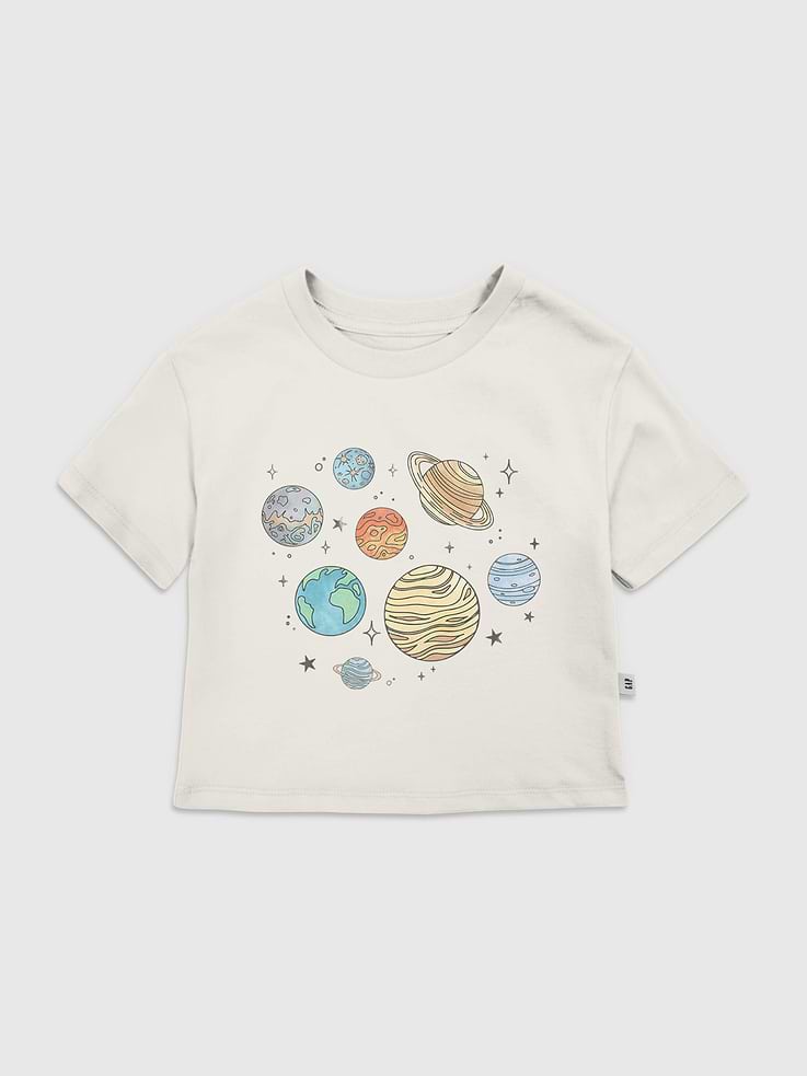 Image number 1 showing, Toddler Planets Jumble Graphic T-Shirt