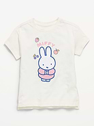 Image number 1 showing, Miffy™ Oversized Graphic Tunic T-Shirt for Toddler Girls