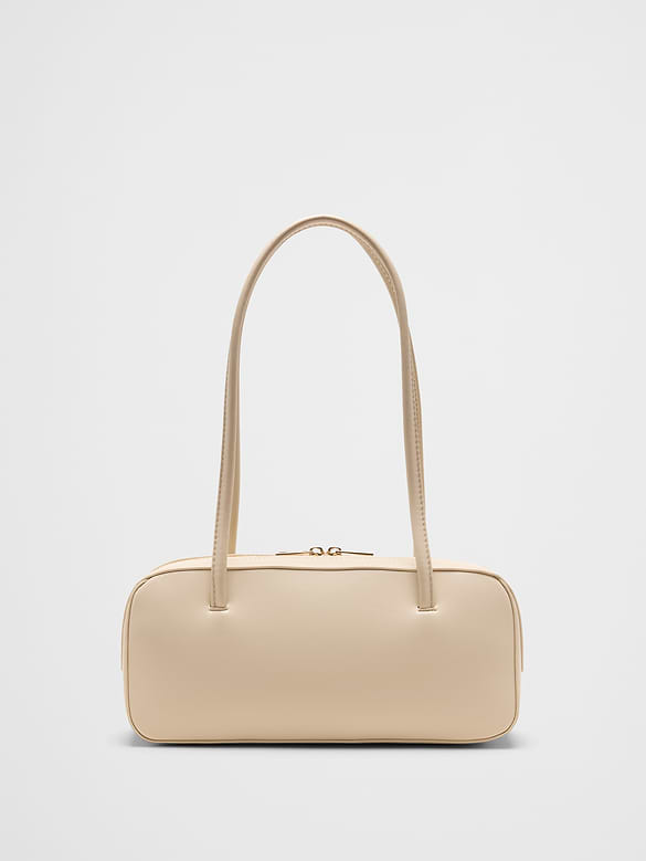 Vegan Leather East West Top Handle Bag