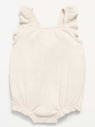 Image number 1 showing, Sleeveless Ruffle-Trim Romper for Baby