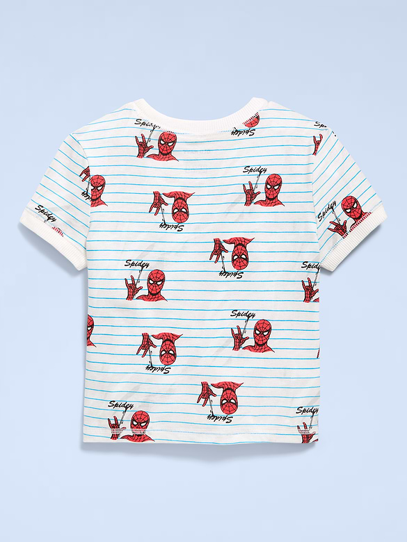 Old Navy x Marvel Spider-Man Graphic Ringer T-Shirt for Toddler Boys