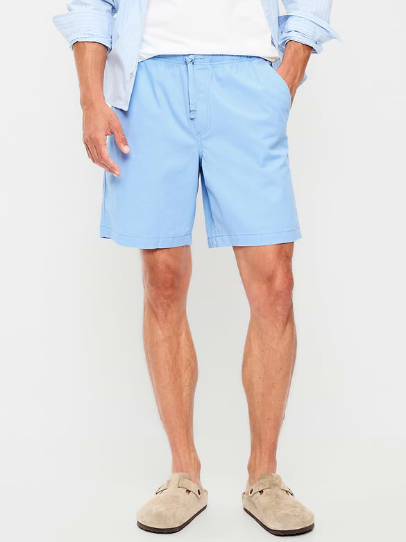 Twill Jogger Shorts -- 7-inch inseam