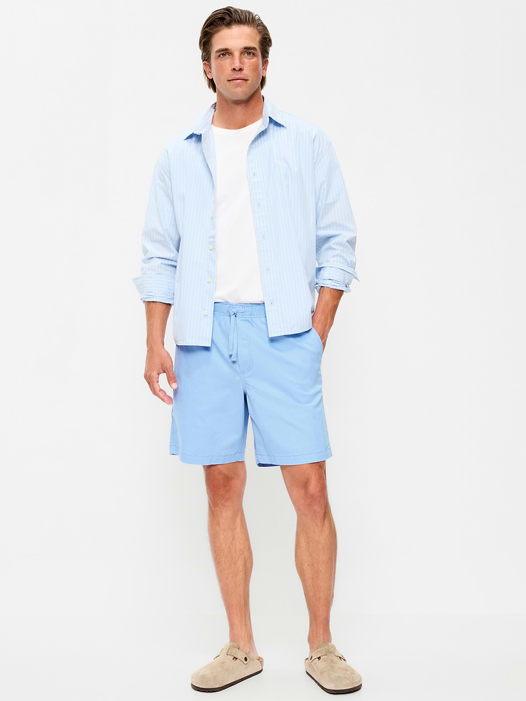 Image number 1 showing, Twill Jogger Shorts -- 7-inch inseam