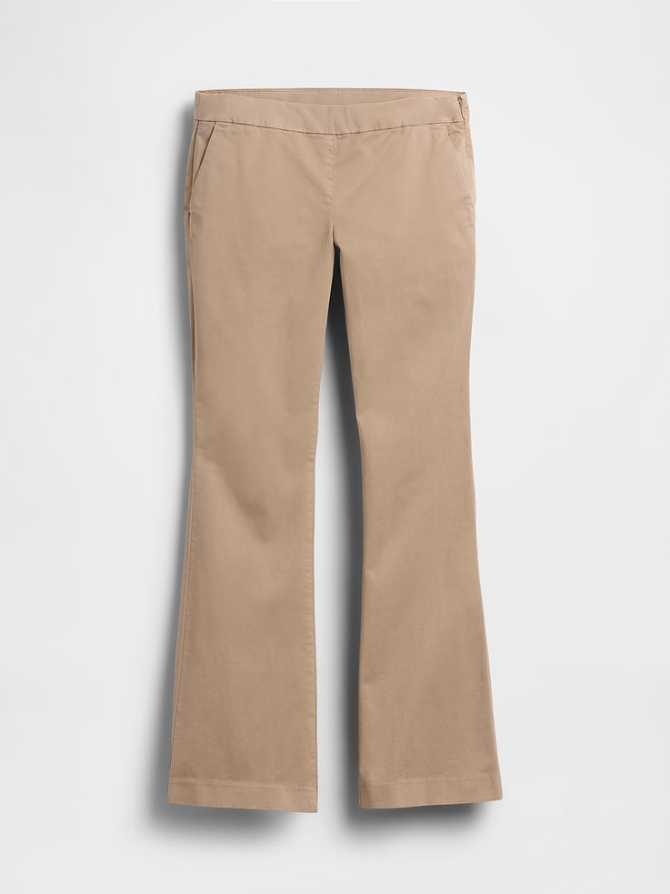 Image number 6 showing, Low Rise Fitted Flare Khakis