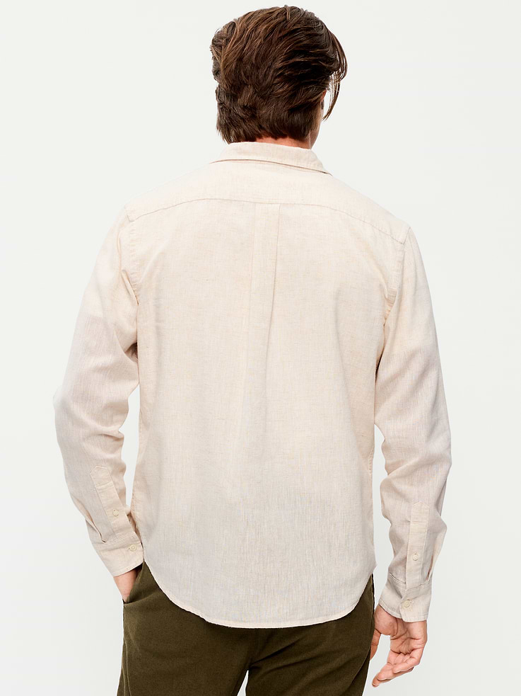 L'image numéro 2 présente Chemise coupe classique en mélange de lin