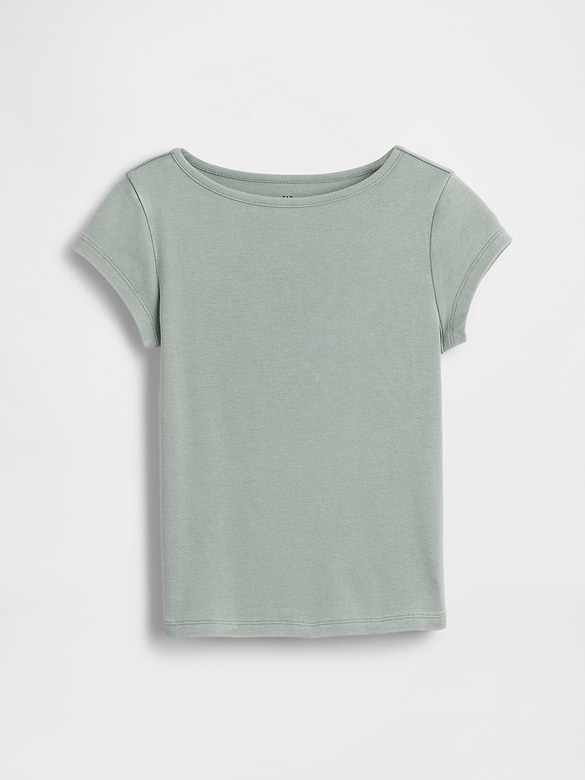 Kids Fitted Cap-Sleeve T-Shirt