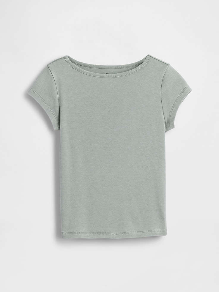 Image number 2 showing, Kids Fitted Cap-Sleeve T-Shirt