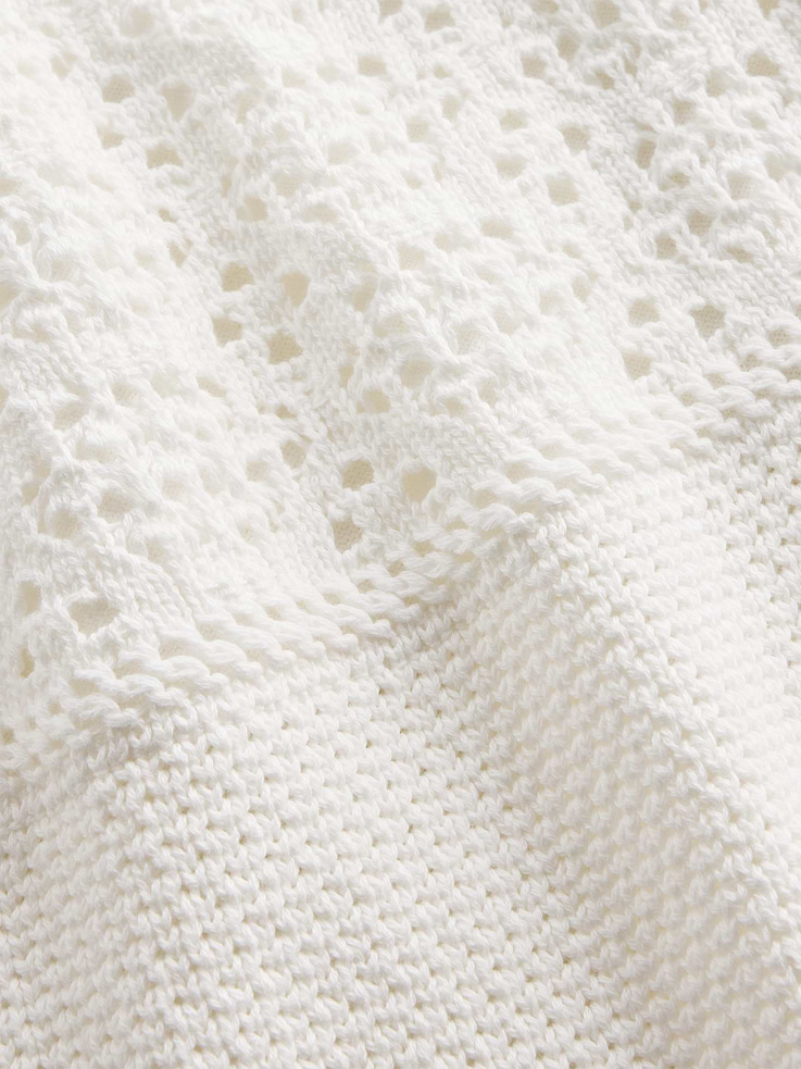 Image number 4 showing, Kids 100% Cotton Crochet Sweater Dress