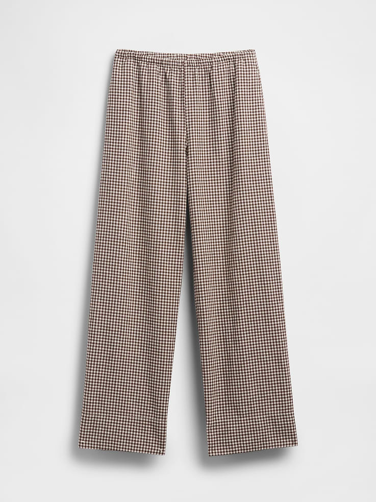 Image number 7 showing, Linen-Blend Easy Wide-Leg Pants