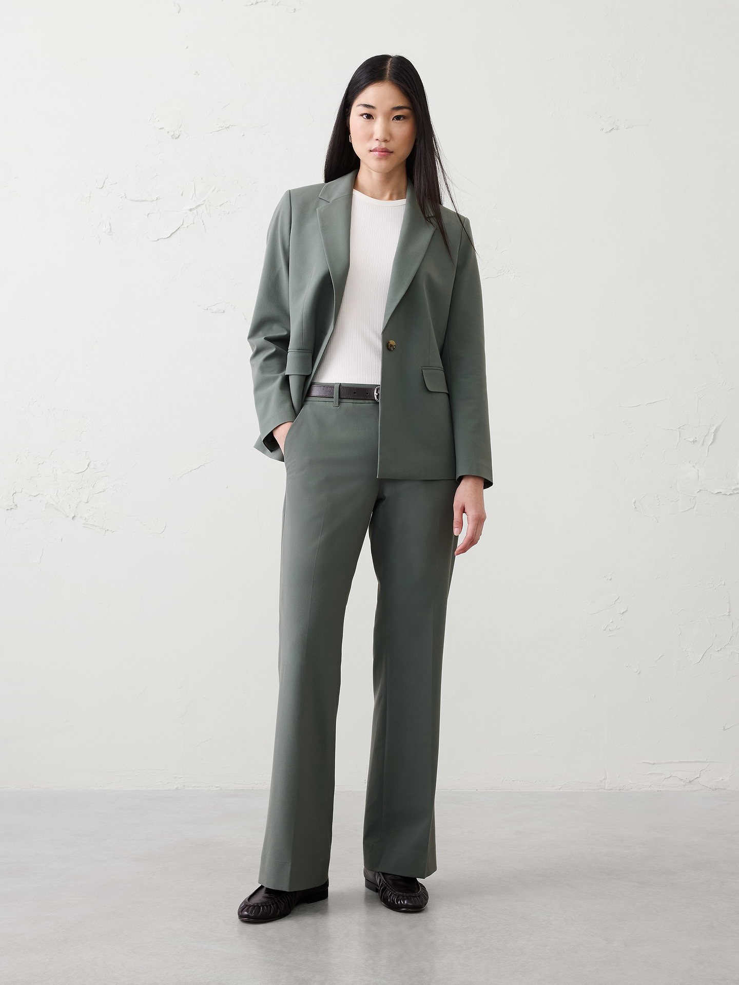 Image number 1 showing, Bootcut High-Rise Sculpted Trouser