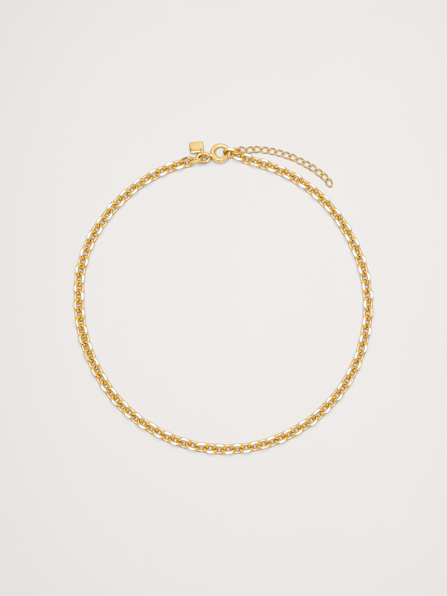 Image 1 of 3, An attention-grabber, designed for all-day wear, we crafted this necklace in the perfect weight so it's neither too dainty, nor too chunky—in your choice of 14k-gold or 999-silver plated brass., 14k-gold or 999-silver plated brass., Lobster clasp., Product #894351