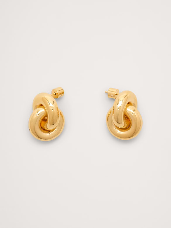 Boucles d’oreilles double nœud