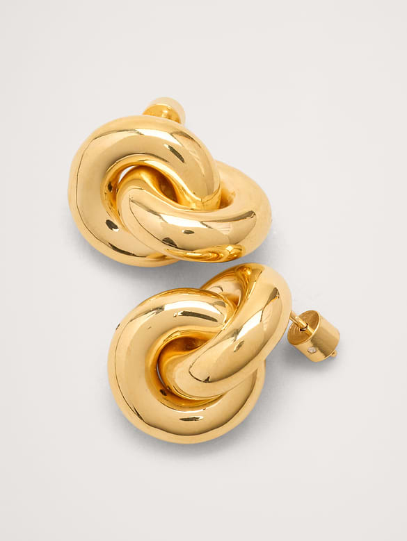 Boucles d’oreilles double nœud