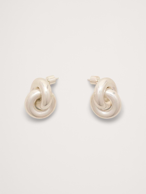 Boucles d’oreilles double nœud