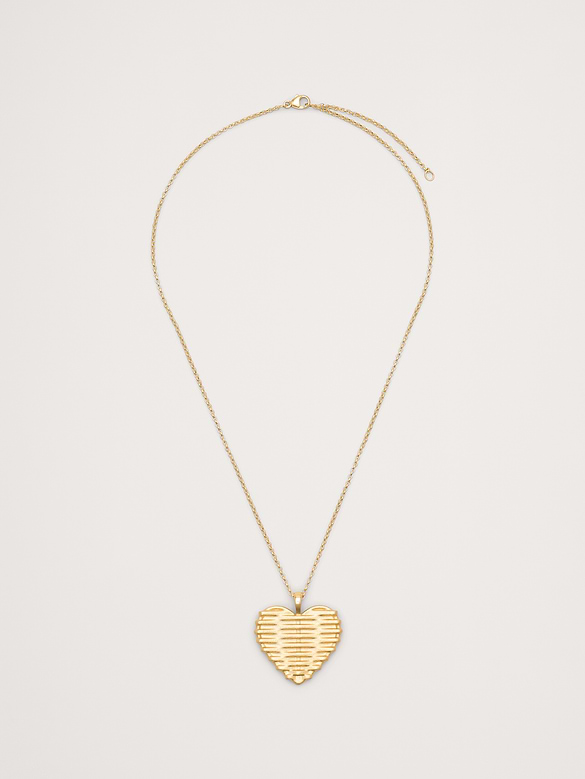 Woven with Love Heart Pendant Necklace by Jane Win