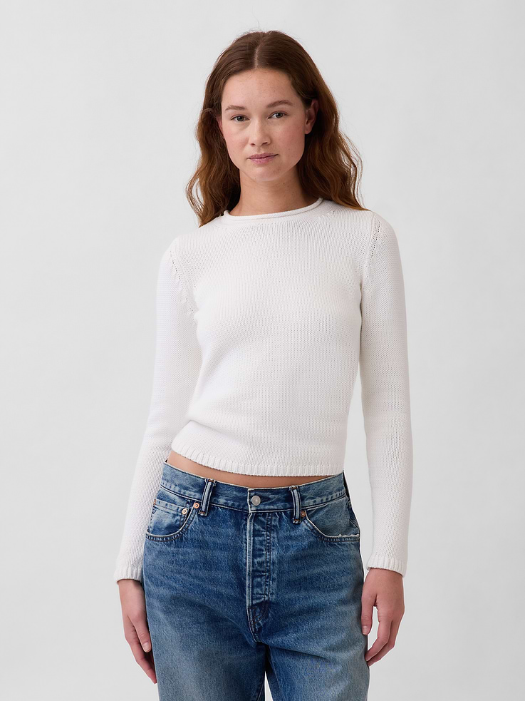 Image number 1 showing, 100% Cotton Rollneck Sweater