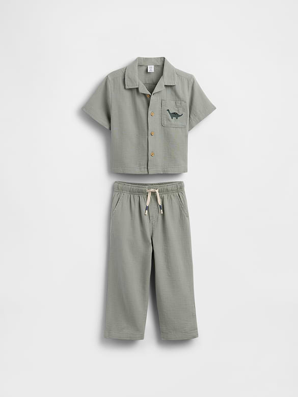 Baby & Toddler Cotton Gauze Outfit Set