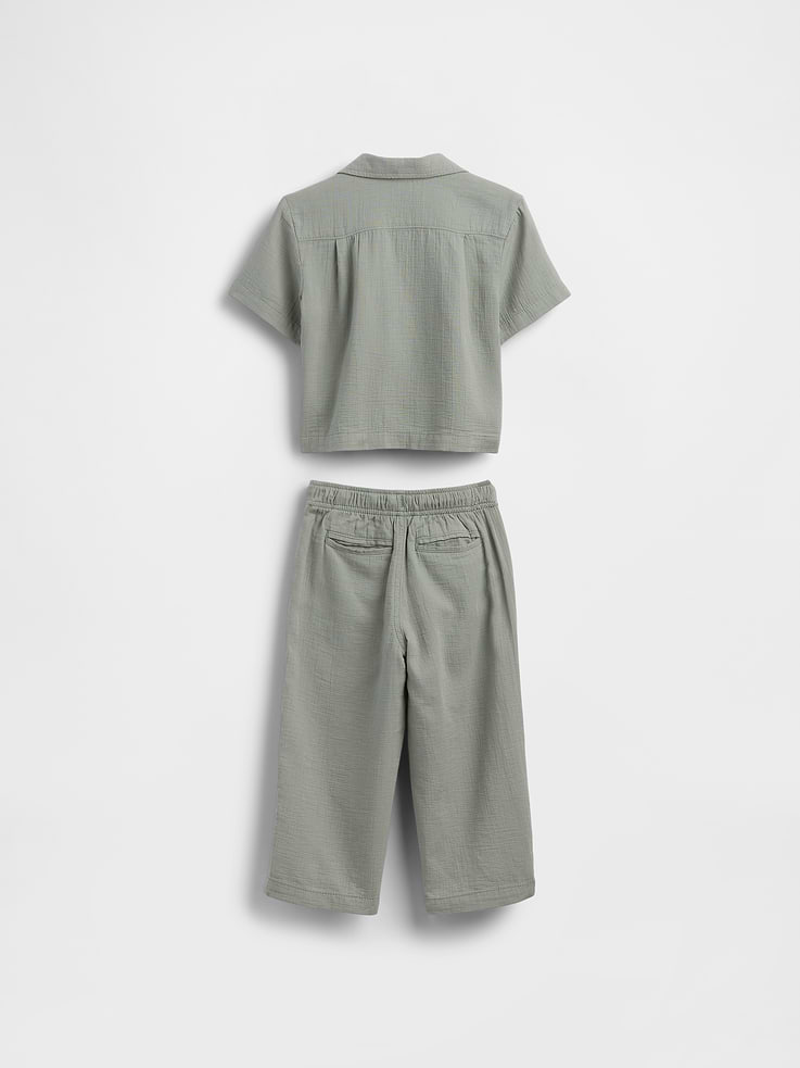 Image number 3 showing, Baby & Toddler Cotton Gauze Outfit Set