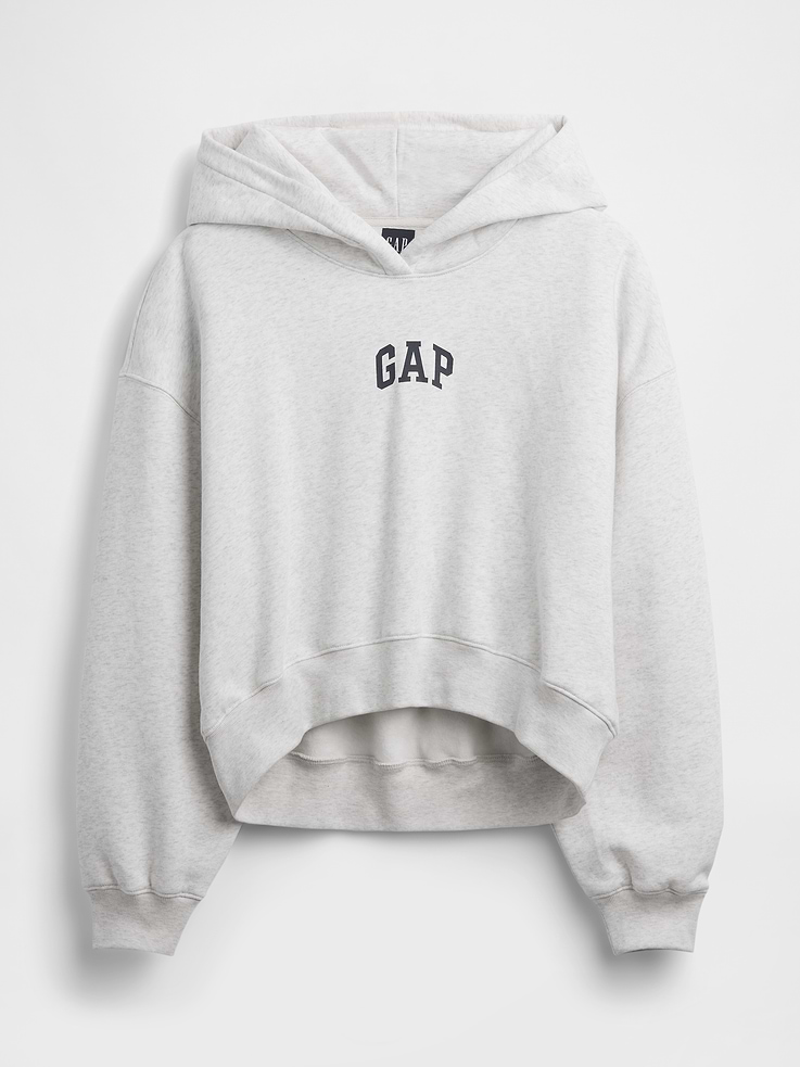 Image number 5 showing, VintageSoft Oversized Crop Logo Hoodie