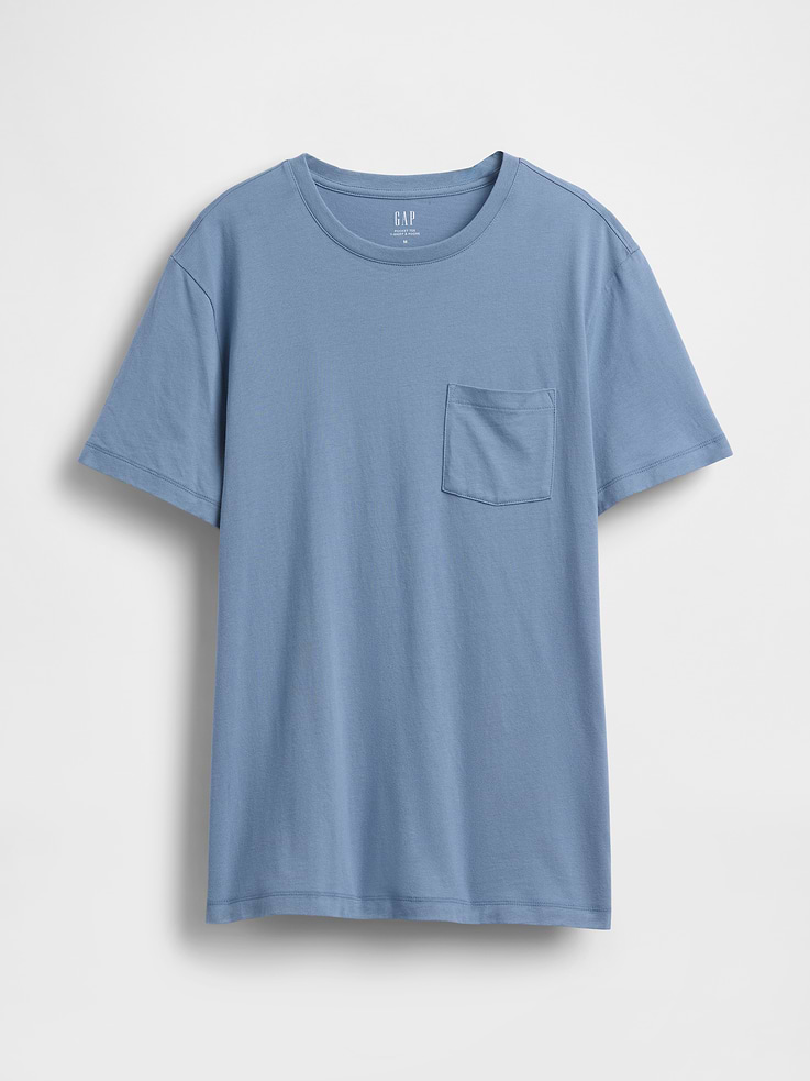 Image number 5 showing, Adult Organic Cotton Pocket T-Shirt