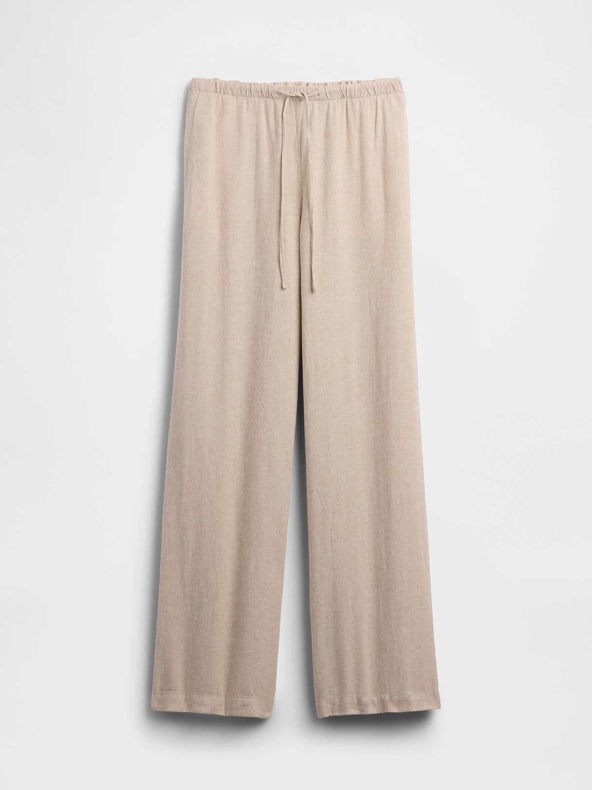 Relaxed Linen-Blend Wide-Leg Pants | Gap Factory