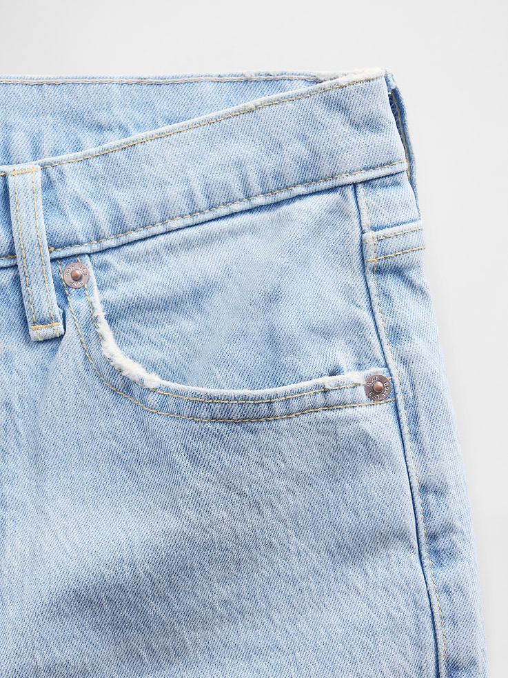 Image number 7 showing, Mid Rise Relaxed Straight Jeans