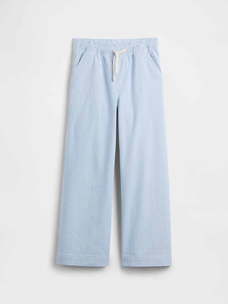 Image number 1 showing, Kids Stripe Pull-On Wide-Leg Pants