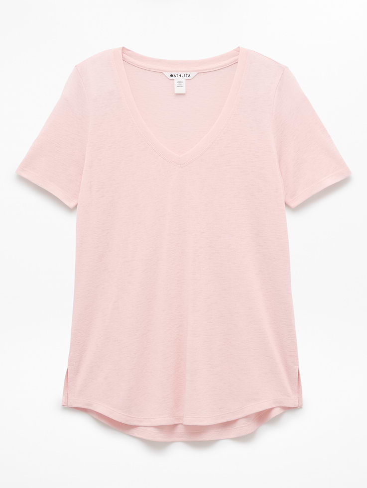 Image number 7 showing, Breezy Scoop V-Neck Tee