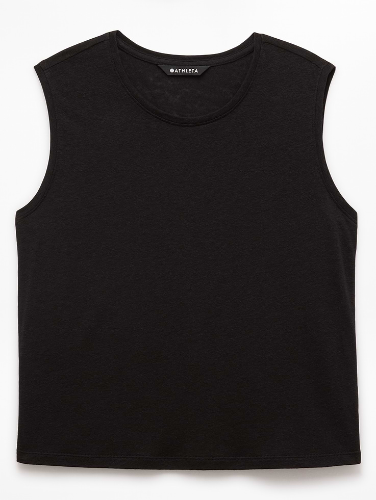 Image number 8 showing, Getaway Linen Blend Muscle Tank