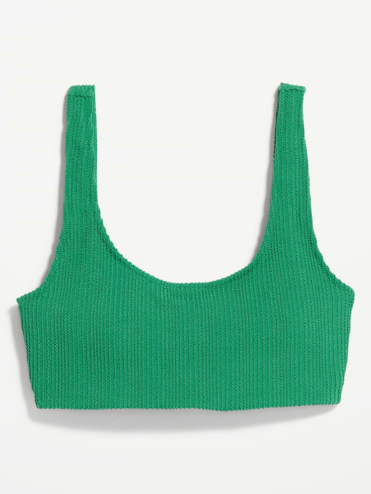 Image number 4 showing, Ribbed Scoop-Neck Swim Top