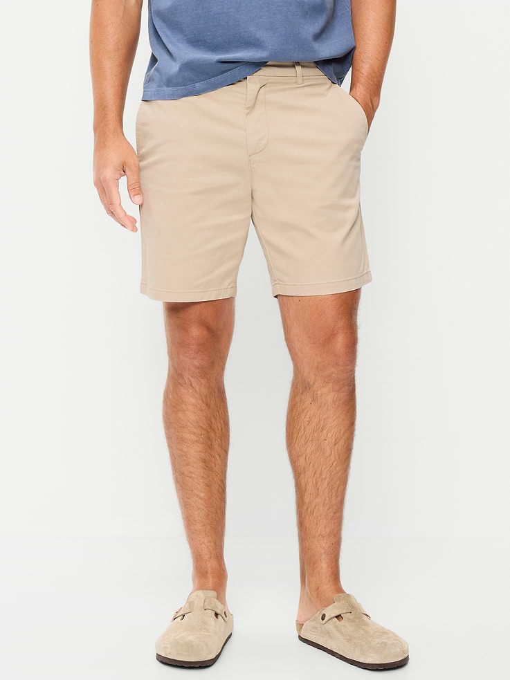 Image number 2 showing, Slim Built-In Flex Rotation Chino Shorts -- 8-inch inseam