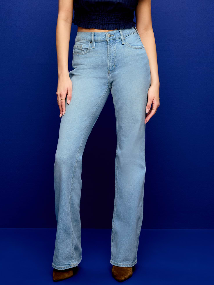 L'image numéro 2 présente Jean Wow semi-évasé ample à taille mi-basse