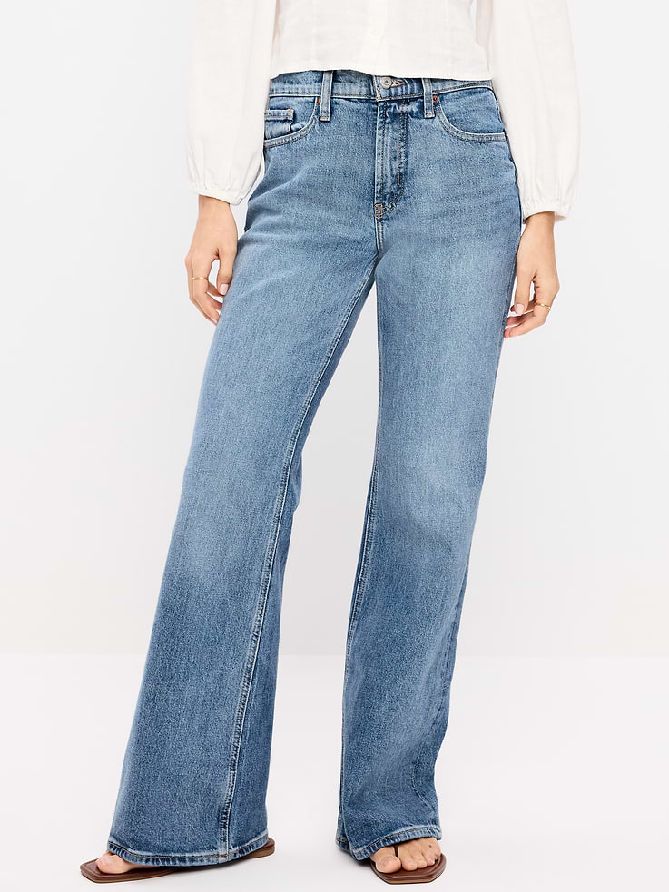 L'image numéro 2 présente Jean Wow semi-évasé ample à taille mi-basse