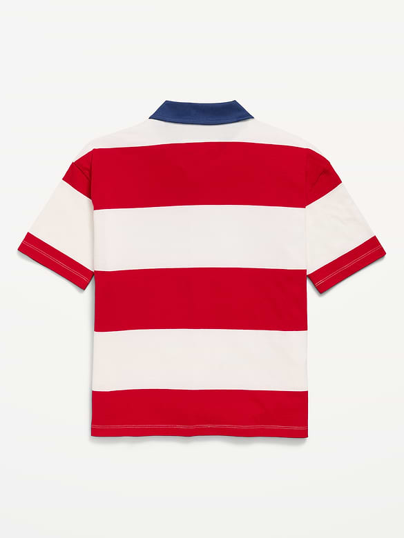 Oversized Short-Sleeve Polo Shirt for Boys