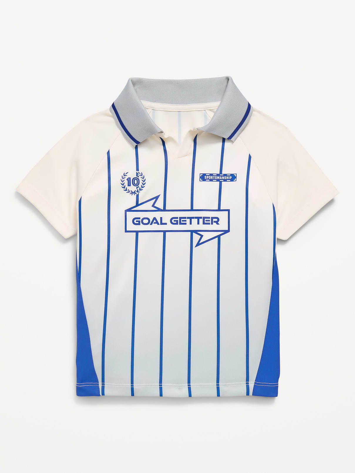 Image number 1 showing, Oversized Collared Graphic Performance Top for Toddler Boys